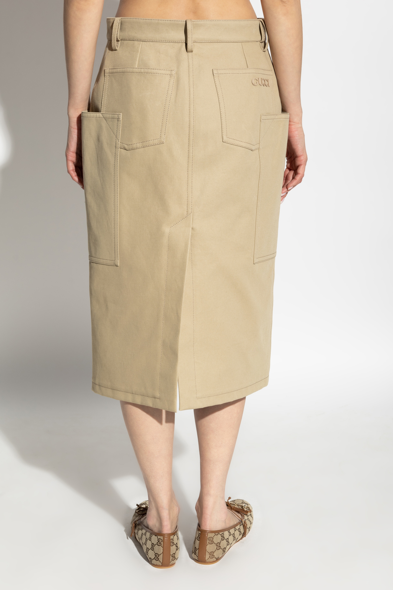 Gucci Cotton skirt with back slit | Women's | Vitkac